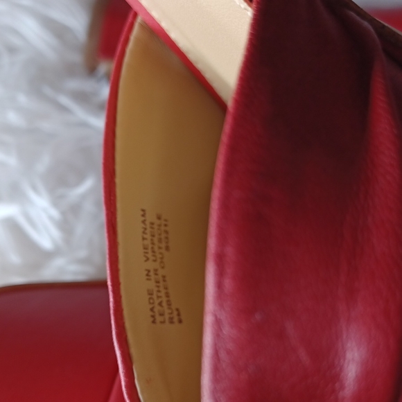 MICHAEL KORS Red Platform High Heel Open Toe Sandals SZ 10M - Picture 14 of 16